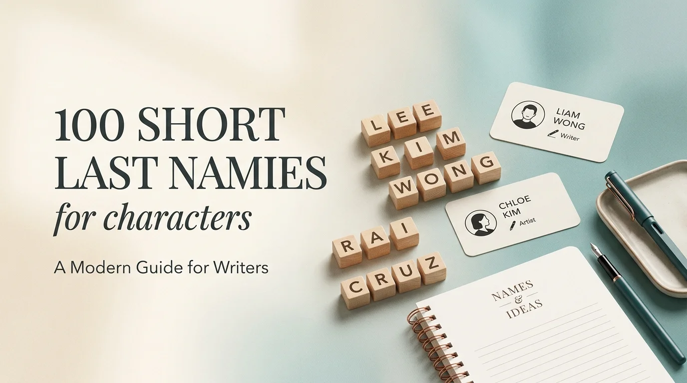 100 Short Last Names for Characters