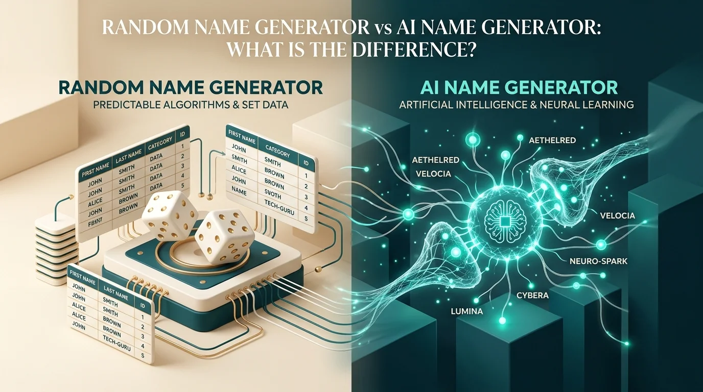 Random Name Generator vs. AI Name Generator: What's the Difference?