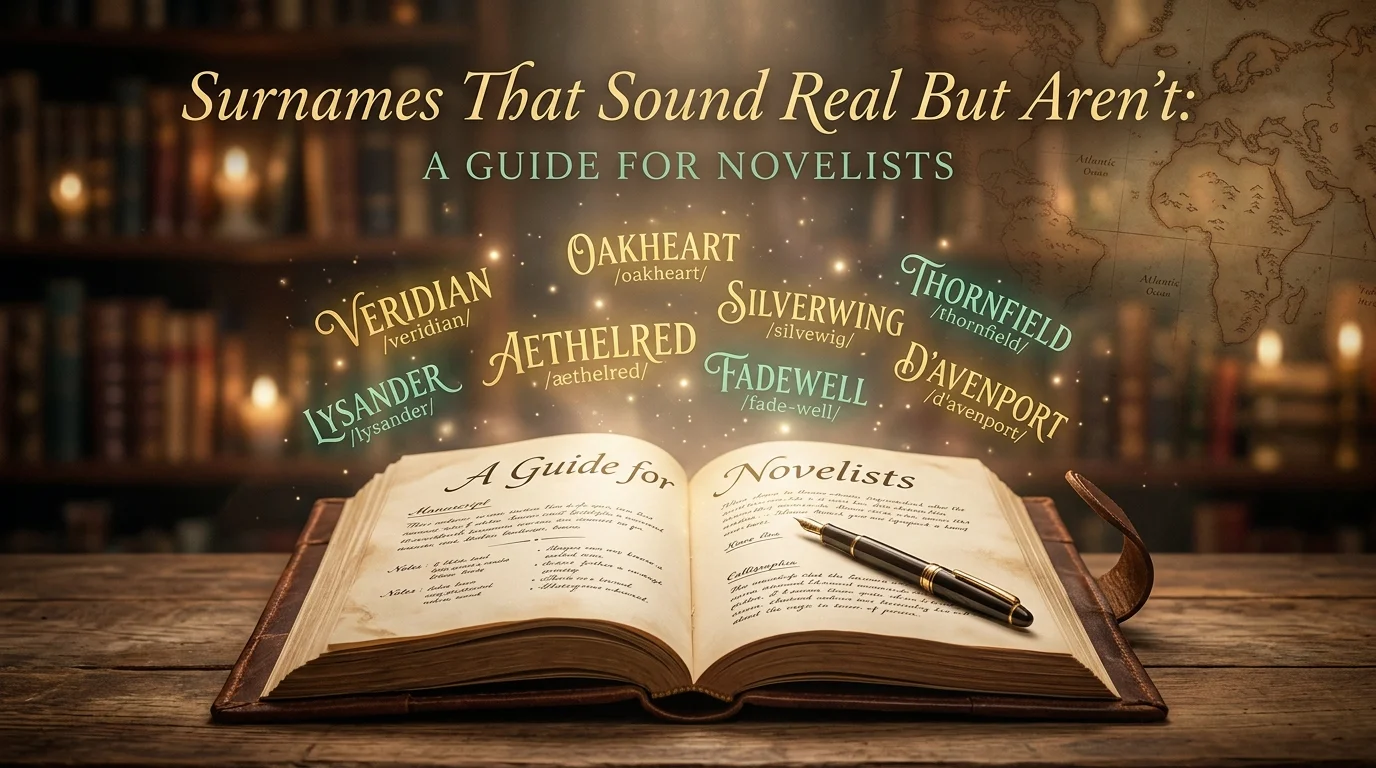 Surnames That Sound Real But Aren't: A Guide for Novelists
